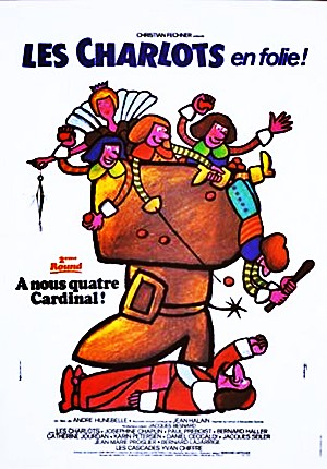 Четверо против кардинала / Les charlots en folie: À nous quatre Cardinal! (1974)